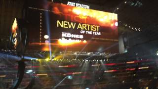 Cole Swindell winning Best New Artist at ACM Awards 2015 DownHomeCrew [upl. by Rosanna]