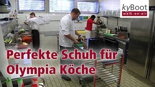 Der bequemste Arbeitsschuh für Köche  OlympiaTeam steht auf den kyBoot with EN subtitles [upl. by Yonit]