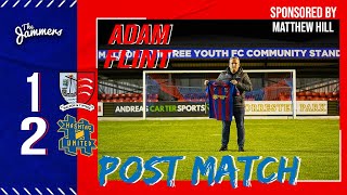 Post Match  Adam Flint  Hashtag United H [upl. by Tiossem333]