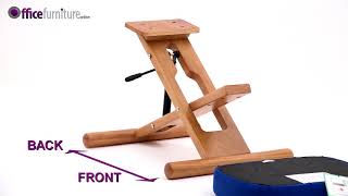 Posture Deluxe Wooden Kneeler Chair Assembly Guide [upl. by Livia53]