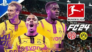 FC 24  Mainz 05 vs Dortmund  Bundesliga 2024 Full Match ft Malen Gittens Guirassy  PS5™ 4K60 [upl. by Enomaj]