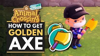 Animal Crossing New Horizons  How to Get the GOLDEN AXE [upl. by Tamarra]