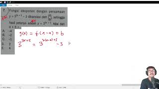 fungsi eksponen dengan persamaan y33x5 3 ditranslasi oleh Tab  erlanga kelas 12 hal 159 [upl. by Cordie931]