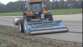 Imants rotary spader for soil sterilisation with Metham Sodium against nemathodes in France [upl. by Mathis]