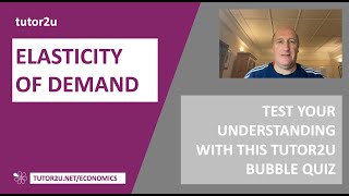 Elasticity of Demand  Revision Bubble Quiz [upl. by Ettennan371]