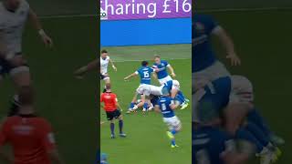 Ange Capuozzo vs Duhan van der Merwe 💪🏉 rugby sport skills 6nations [upl. by Jenette]