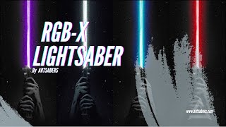 ARTSABERS RGBX lightsaber features [upl. by Westney397]