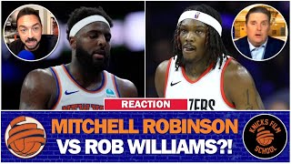 REACTION  Mitchell Robinson VS Robert Williams ht NBA Today ESPN [upl. by Livesay]