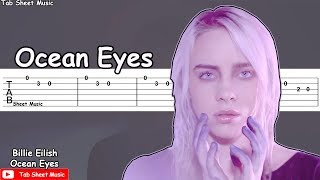 Billie Eilish  Ocean Eyes Guitar Tutorial [upl. by Tolkan]