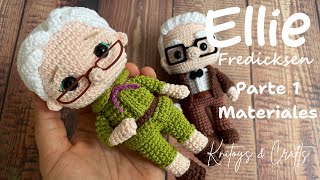 La pareja mas tierna de amigurumis 🥰 ELLIE FREDICKSEN UP  Parte 1 Materiales  patrón de anteojos [upl. by Ndnarb902]