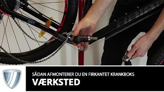 Sådan afmonterer du en krankboks med firkantet aksel samt Octalink [upl. by Meer625]