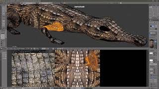 THE FAST WAY TO TEXTURE MAP A CROCODILE IN MINUTES TO SAVE TIME COPPERCUBE [upl. by Oruasi893]