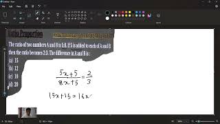 Practice Q1Ratio and Proportions [upl. by Klinges401]