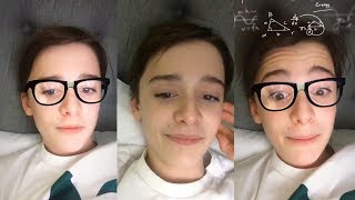 Noah Schnapp  Instagram Live Stream  16 November 2017 latewatcher FULL [upl. by Oryaj523]