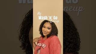 My WASH ‘N’ GO Process  Natural Hair  curlyhair washngo [upl. by Aivekahs]