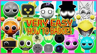 Roblox  Game Pass VIP Mustard Computer And How to get Badges in 3D Sprunki RP And Animations [upl. by Enajiram991]