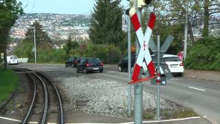 Stadtbahn Stuttgart linia U10 Zahnradbahn quotZackequot  führerstandsmitfahrt [upl. by Lubbi]