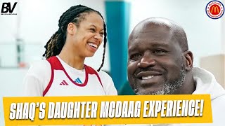 Shaqs daughter turned up at MCDAAG Mearah ONeal played well in front of WNBA Scouts [upl. by Rambow]