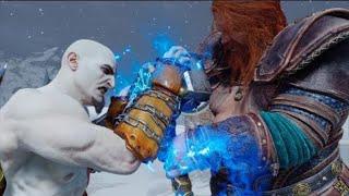 God Of War Ragnarok Young Kratos Vs Thor Boss Fight [upl. by Farra718]