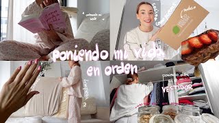 ✨PONIENDO MI VIDA EN ORDEN💌Recetas organización y limpieza vestidor y ordenando mi mente🎀 [upl. by Ahsimak]