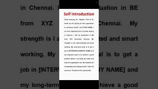 How to introduce yourself in english  introduce yourself in interview self introduction in english [upl. by Ettinger]