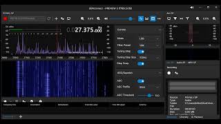 SWLing to CB on SDRplay1b Receiver 10272024 Cb Radio is alive on 27375Mz Side Band [upl. by Ennairol]