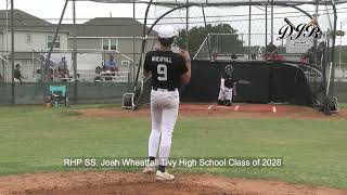 RHP SS Josh Wheatfall Tivy High School Class of 2028 [upl. by Phira]