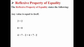 Reflexive Property of Equality [upl. by Sonny]