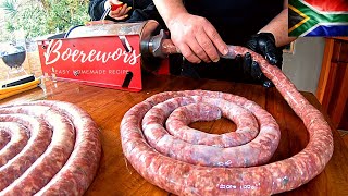 Easy Boerewors Recipe  Traditional South African Sausage  HOMEMADE  Xman amp Co [upl. by Aryt114]