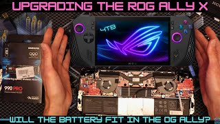 Opening Up The New Rog Ally X  4TB Samsung 990 Pro Upgrade  Joystick Removal More allyx rogally [upl. by Mirak]