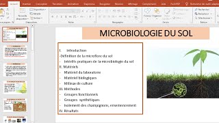 Analyse microbiologique du Sol [upl. by Aglo]