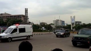 Bangladesh prime minister motorcade [upl. by Joice641]