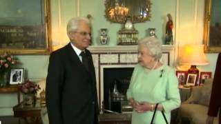 Incontro del Presidente Mattarella con SM la Regina Elisabetta II [upl. by Melania]