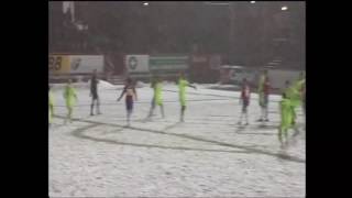 FLASHBACK Football in the snow Northampton Town win at Aldershot January 2013 [upl. by Fabrianne401]