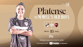 Fútbol Femenino Platense vs Newells Torneo Apertura 2024 [upl. by Ahsinauq656]