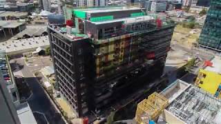 Timelapse Video of 25 King Street  Australias Tallest Timber Tower [upl. by Ayad]