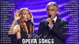 Andrea Bocelli Céline Dion Sarah Brightman Josh Groban ❤ The Most Favorite Opera Songs All Time ❤ [upl. by Feldman568]