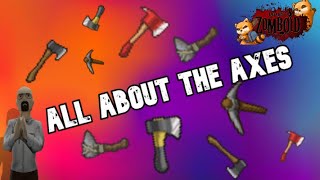 Zomboid Weapon Stats The 5 Axes BETTER AXE VIDEO OUT [upl. by Elleivad185]