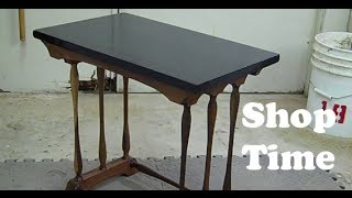 Restored Walnut amp Stone Table [upl. by Pinette]