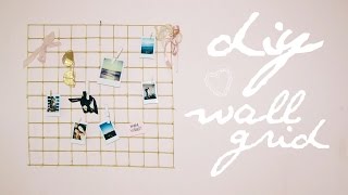 DIY Urban Outfitters Wall Grid Cheap amp easy [upl. by Tito305]