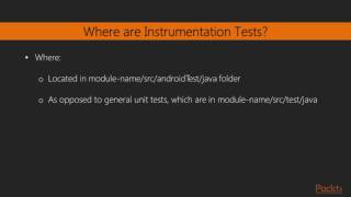 TestDriven Android  Android Instrumentation Test  packtpubcom [upl. by Etiuqram]