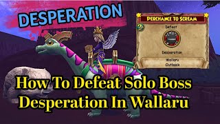 Wizard101 How To Defeat Solo Boss DESPERATION  Perchance To Scream Task  Wallaru [upl. by Odnama]