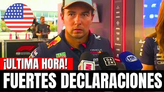 CHECO PÉREZ ESTALLA TRAS GP ESTADOS UNIDOS FUERTES DECLARACIONES [upl. by Heeley]