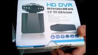 HD Portable DVR 25quot Dashboard Cam review [upl. by Drucie257]