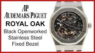 Audemars Piguet Royal Oak Openworked UNBOXING amp REVIEW  39mm Stainless Steel Black Skeleton [upl. by Derfniw]