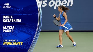 Daria Kasatkina vs Alycia Parks Highlights  2023 US Open Round 1 [upl. by Eirrod106]