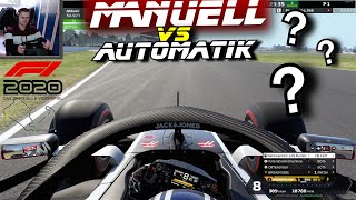 WIE SCHNELL ist das GETRIEBE auf AUTOMATIK  F1 2020 Fahrhilfen Vergleich Manuell vs Automatik 01 [upl. by Bueschel]