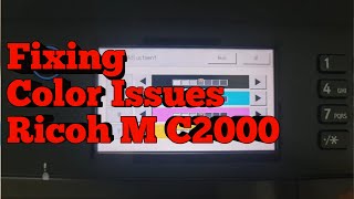 Fixing Common Color Issues in Ricoh M C2000 Printers  Color Registration [upl. by Det]