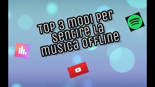 Tutorial 3 modi per ascoltare musica offlinelink in descrizione [upl. by Ahsocin594]