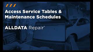 ALLDATA Repair Highlight Service Tables and Maintenance Schedules [upl. by Gnex]